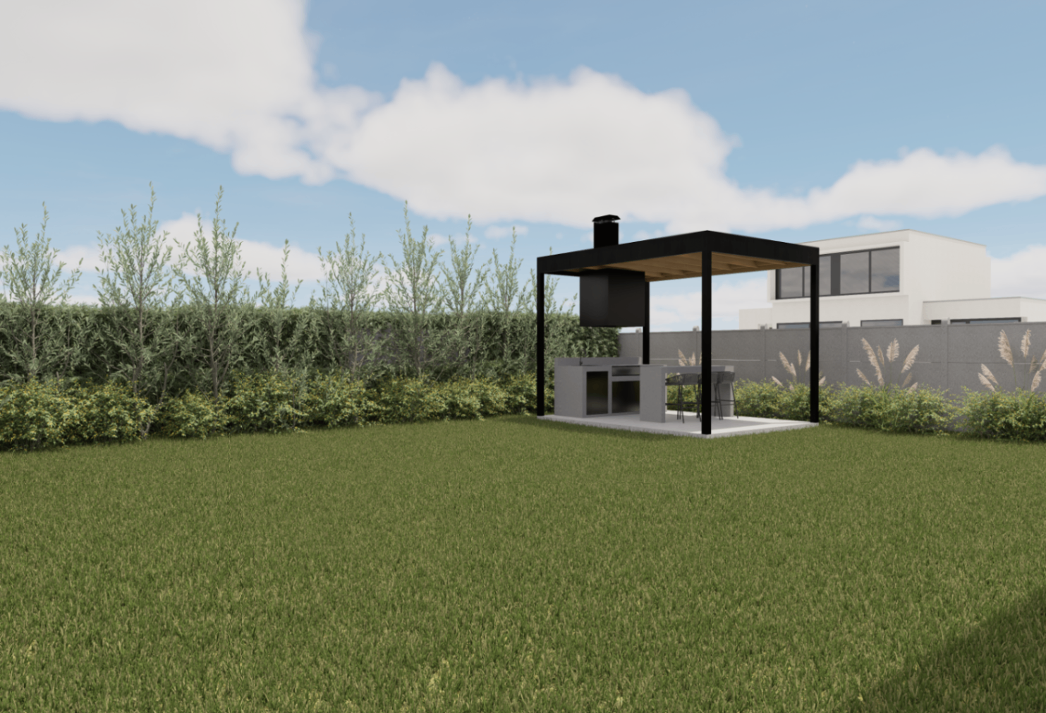 Terraza Fierro Policarbonato 3x4 — vista 2